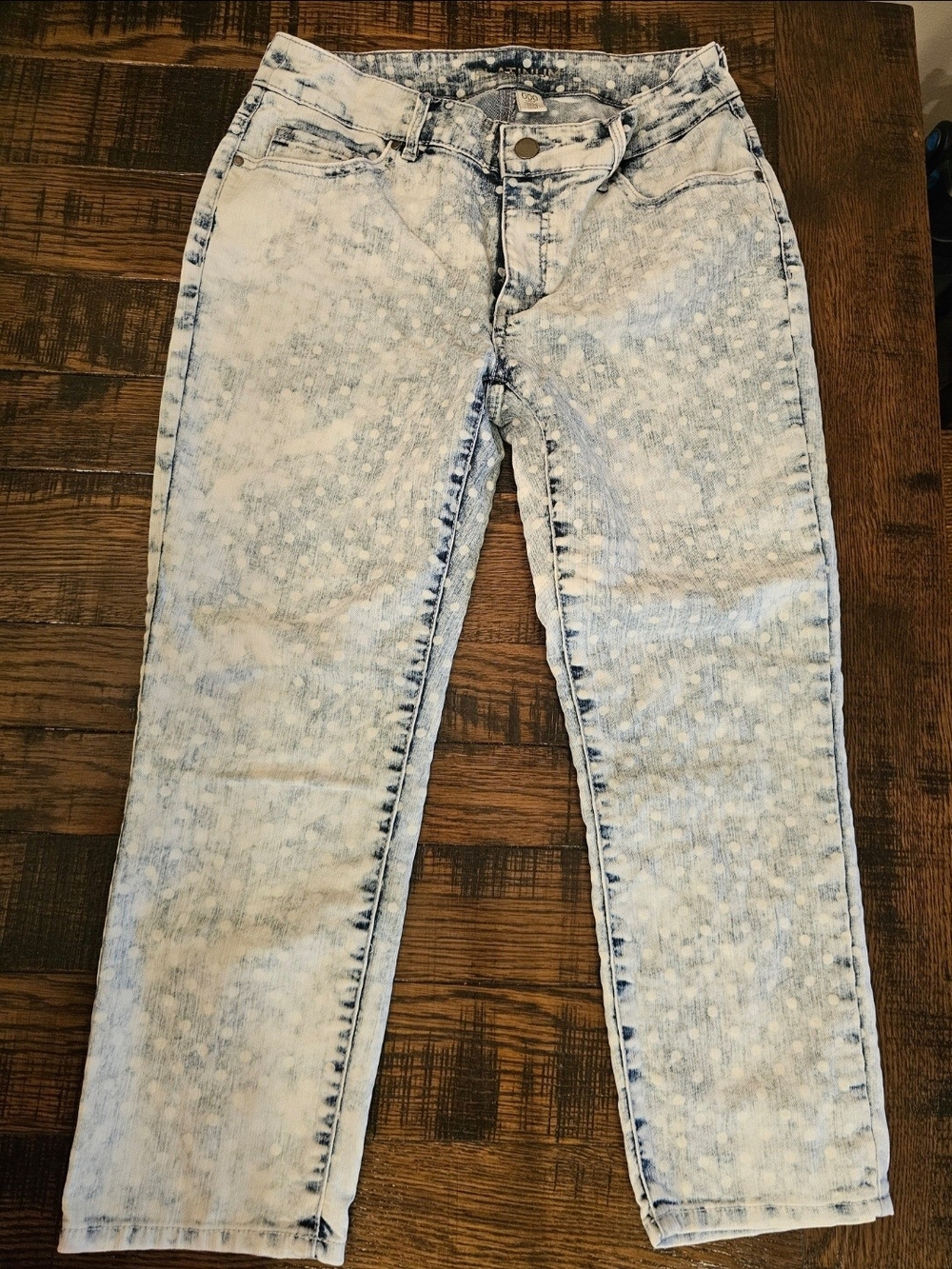 Chico's Light Acid-Wash Slim Straight Jeans